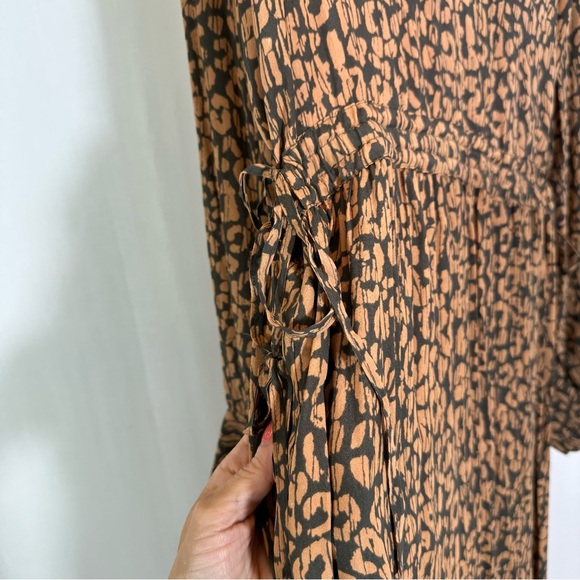 Rails ⭐️ Maple Batik Cheetah Long Sleeve Dress Sz S - Picture 4 of 13